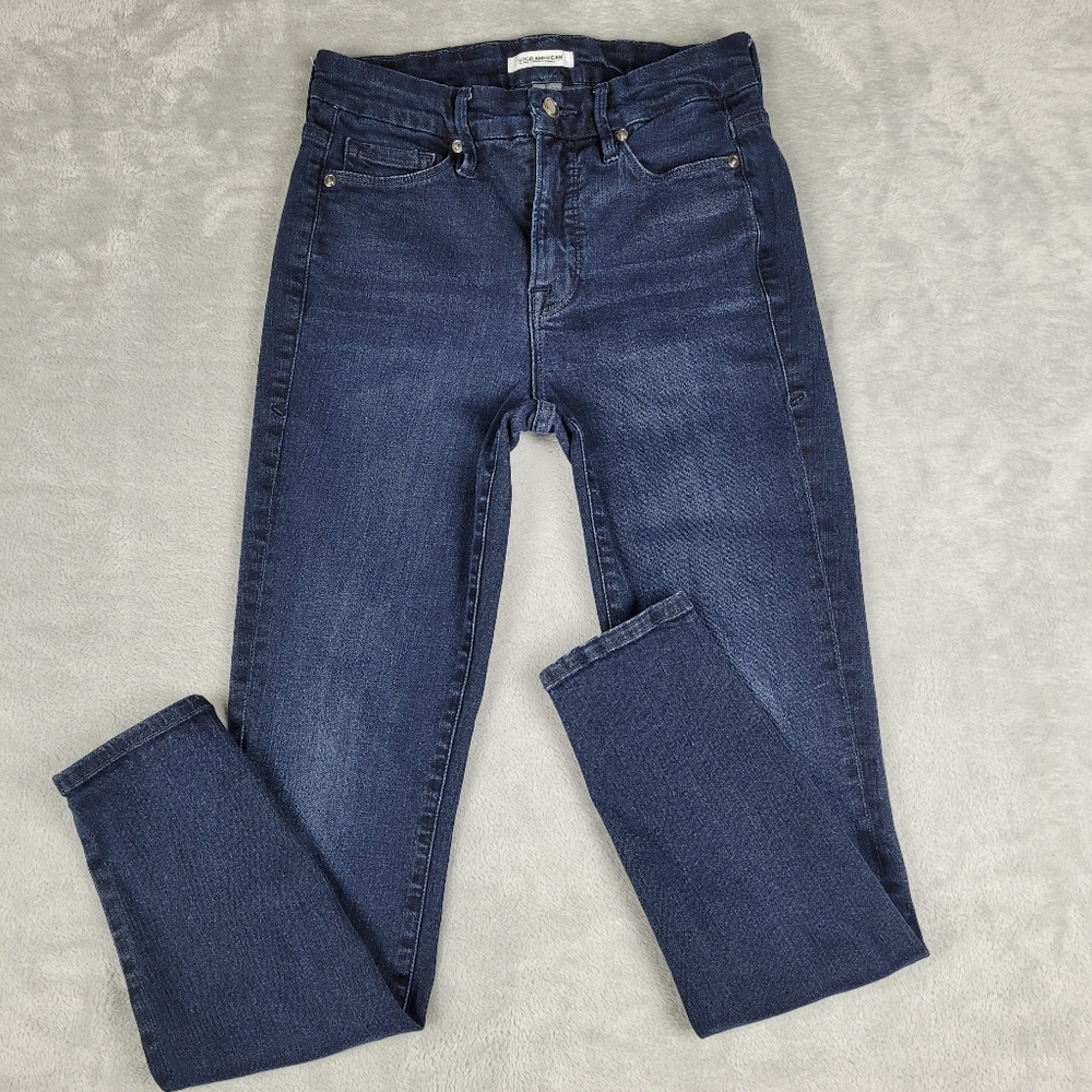 Good Americam Women's Jeans Good Leg Skinny Blue Size 4 / 27
